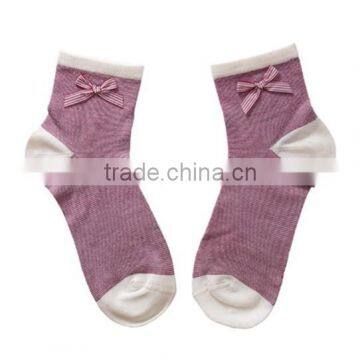 compression fashion knitted cotton thin girls socks