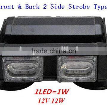 2WAY,Dual Row Traffic Advisor Strobe Light bar, LED Directional Warning Strobe Light Bar(SR-DL-820D-2,12W) Linear LED