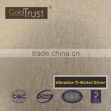 304 pvd nickel silver stainless steel vibration sheet