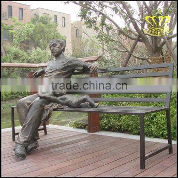 Scenic Garden Landscape Sculpture Figures in Modern European Bronze Sculpture photo-3