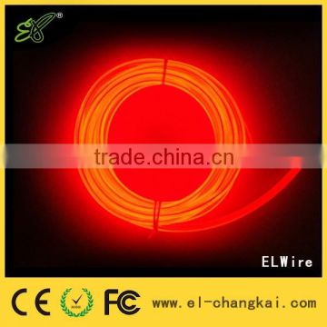 Hot Sale diameters 5.0mm,9 Feet 15FT long Red EL Wire,flexible neon el wire,multi color electroluminescent wire