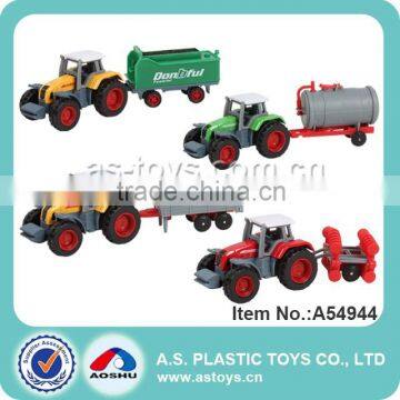 4 Kinds 1:72 scale mini children metal toy trucks and trailers