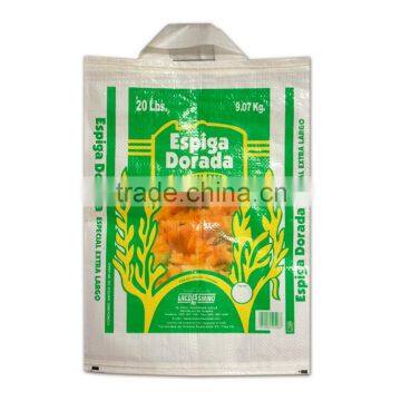 5kg 10kg 20kg Bopp lamination pp woven flour packaging bag with handle