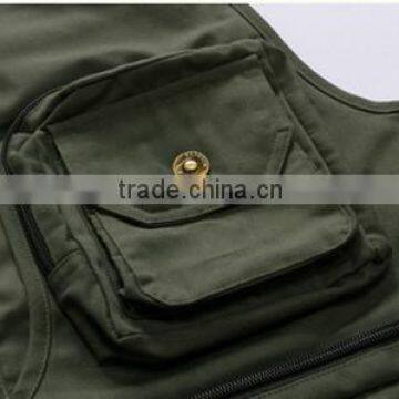 2015 New Spring and Autumn and Winter Men's Casual Sports Vests for Photograher Male Denim Sleeveless Jacket for Hunting Vests photo-4