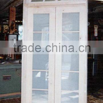2016 waterproof solid wood glass interior door design