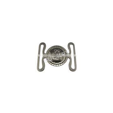 Garment Metal Locked Buckle with Fashin Pattern on Round Middle (BK0532)