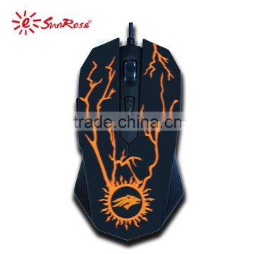 2016 New USB Wired Optical Computer Gaming Mouse With LED Light Luminous For Desktop Laptop