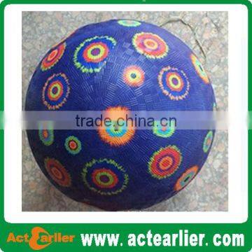 8.5 inch inflatable rubber playground balls for kids