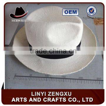 many colors 100% paper straw beach fedora hats