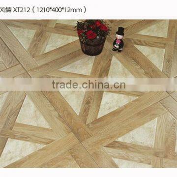 Laminate flooring 12mm green to warm XT212 Heat resistant to wear Living room, bedroom, hallway 1210 400 12