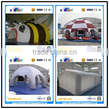 PVC tarpaulin oxford fabric inflatable dome tent for hot sale