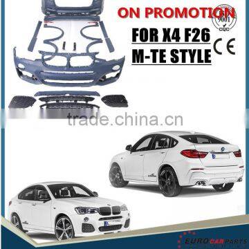 Auto body kits X4 F26 M-TE body kit fit for X4 F26 PP material upgrade to X4M car accessories