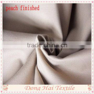 Light color brushed cotton fabric twill for pants