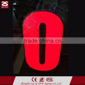 High Grade Baking Finish Illuminated 3D Letter Sign Galvanized Sheet LED Letters