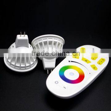 High quality DC12V 2.4G 4W MR16 rgbw led Spotlight