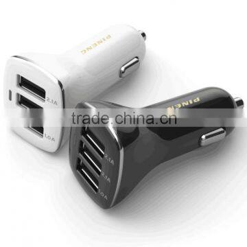 5V Car Charger with 3 port USB charge for moblie and iphone or ipad PN-523