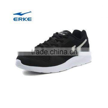 ERKE wholesale 2016 brand comfortable black grey mesh mens school sports sneakers