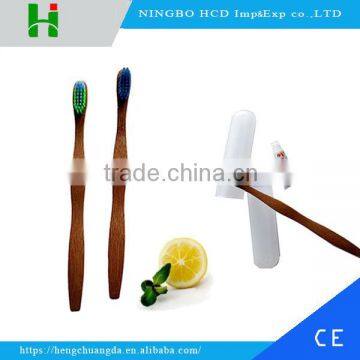 Disposable travel wooden bamboo toothbrush for hotel