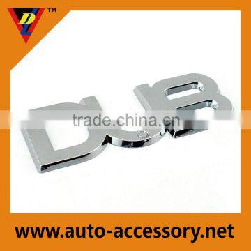 Wholesale customized size DUB car chrome plastic large 3d letters