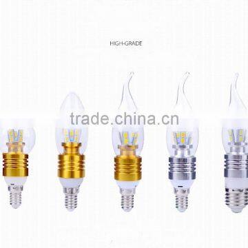 High Lumen Ultra Bright E14 3w-5w Bulb Led Candle Lamp photo-6