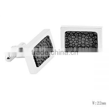 SRT0017 China Wholesale Black Marble Mens Cufflinks