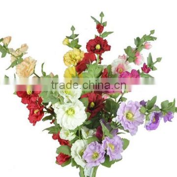 36" Real touch HOLLYHOCK flower for newest wedding decoration WEDDING CENTRE PIECE