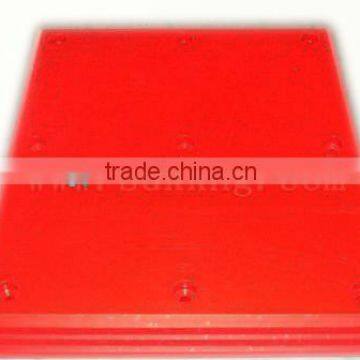 Red virgin HDPE Polyethylene Polymer plastic plate