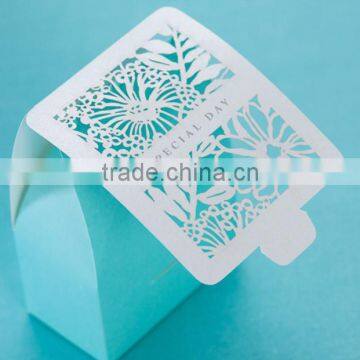 beautiful blue creative Paper Gift Box candy paper box for Chirsmas