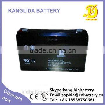 valve regulated lead acid battery 6v7ah deep cycle battery