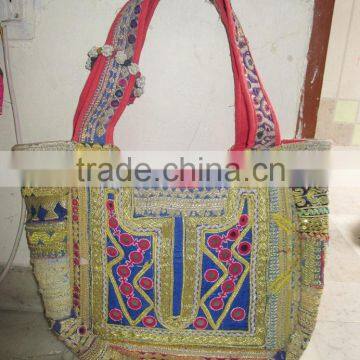 RARE Vintage Banjara Handbag Gypsy Coin Indian Tote Tribal Bag Shoulder Bag