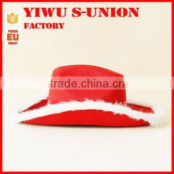 Red Non Woven Felt Cowboy Christmas Party Hats photo-2