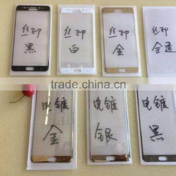 2016 Hot sale latest mobile phone accessories Japan Asahi Glass material 3D tempered glass screen protector for Samsung note7