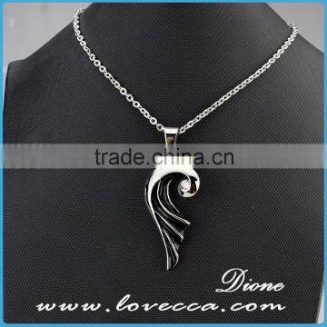 Top quality silver stainless steel fashion men and women necklace with pendant wholesale price