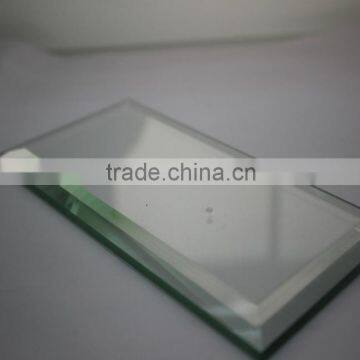 4mm, 5mm Beveled Glass Pieces, Beveled Clear Float Glass With Safety Polished Edge