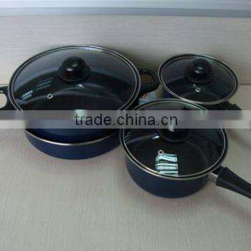 Hot Selling 7Pieces Carbon Steel Cookware Pot Set