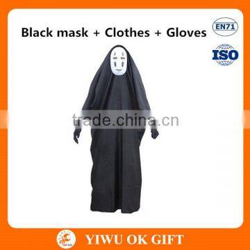 Fashionable Halloween Cosplay Costume Anime Role No Face Man Costume