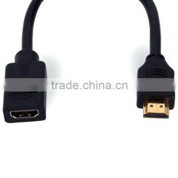 1M Male to female HDMI cable with EMI text