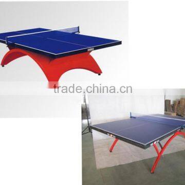 Factory best sale big rainbow indoor/outdoor table tennis table with 25mm blue top