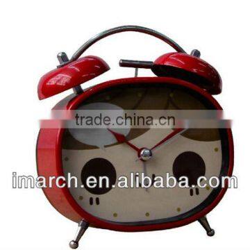 red twin bell clock,table clock,cartoon clock