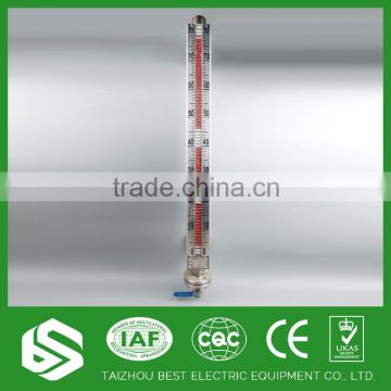 Accurate transparent glass liquid magnetic indicator gauge