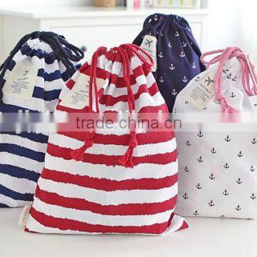 Hot sell cotton waterproof Cord drawsring bag