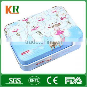 Wholesale Cosmetic box custom CMYK metal tinplate can