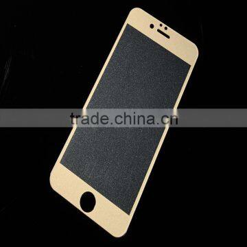 Discount Price Gold Color Body Protector Tempered Glass for Iphone 6 4.7inch