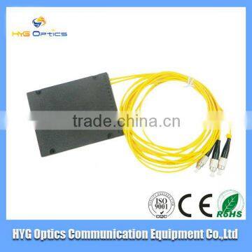 PLC 1*4 packaged fiber optic splitter for protect solution