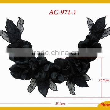 Fancy Silk Chiffon Flower Trim AC-971 photo-4