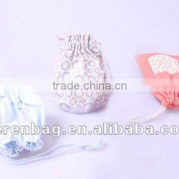 2016 New Design Drawstring Pouch Bag MP3 Bag Fashion Cotton Cosmetic Bag