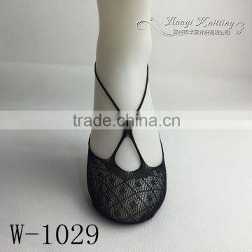 Hot Sale Ladies Black Fashion Fishnet Boat Socks