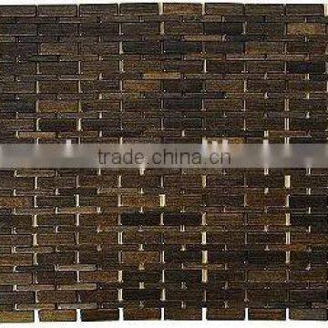 carbonized color/bamboo bath mat