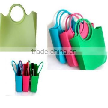 Women fashion silicone handbag