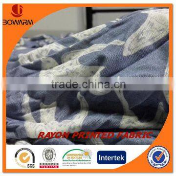 Printed Rayon Spandex Single Jersey Fabric